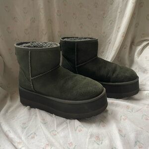 UGG Dark Green Ankle Boots